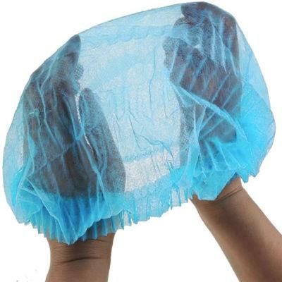 China Wholesale Double Stitched Disposable Mob Bouffant Pleated Caps