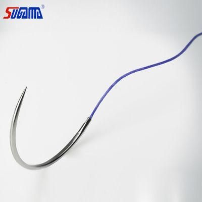 Medical Non Absorbable Suture Nylon / Polypropylene / Silk / Polyester Surgical Suture