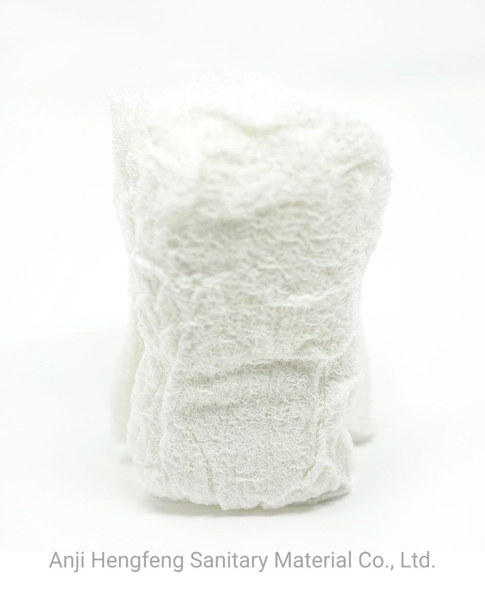 Compressed Gauze Crinkle Cotton Zigzag Folding with CE/ISO/FDA