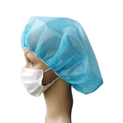 Single-Use Disposable Hair Cap Round Cap Bouffant Cap Nurses Cap for Medical Use Medical, Labs, Nurse, Tattoo, Food Service