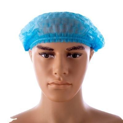 Disposable Head Cover Nonwoven PP Clip Hairnet Hat Charlotte Cap