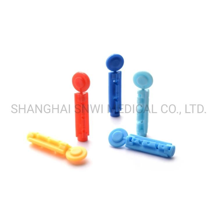 Medical Disposable Sterilie Twist Blood Lancet with Safety Cap and Tri-Bevel Nedle Tip