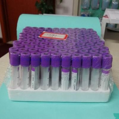 Hospital Laboratory Consumables Medical Glass Vacuum Blood Collection EDTA Tube
