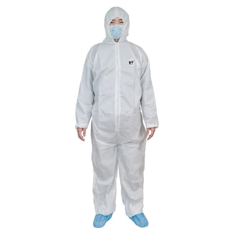 Nonwoven Disposable Protection Suits, Spp SMS Mf Coverall Suit for Industry