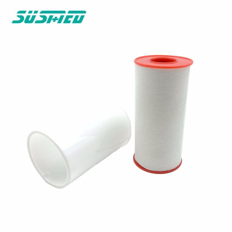 High Quality Cotton Fabric White Color Waterproof Zinc Oxide Plaster Sport Tape