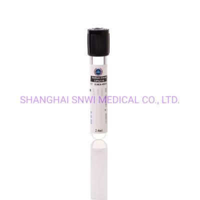 Medical Disposable Black Cap Vacuum Blood Collection Tube ESR Tube