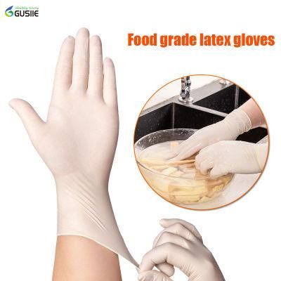 Medical Examination Safety Disposable Latex Gloves Rubber Gloves