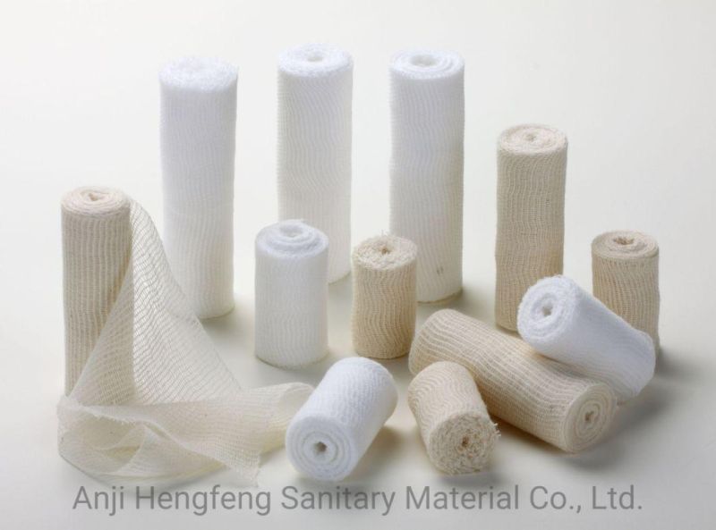 Hf D-1 Woven Sides Gauze Bandage with CE/ISO/FDA Approved Non-Elastic