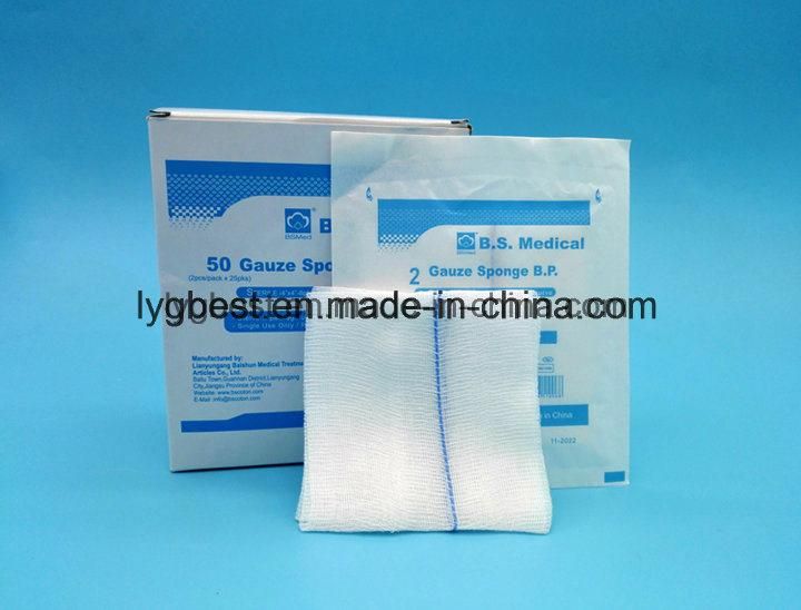 Medcial Disposable Sterile Gauze Swab