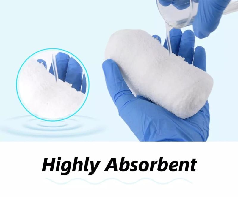 HD5 Compress Gauze Crinkle Cotton Fluff Bandage Roll for Medical
