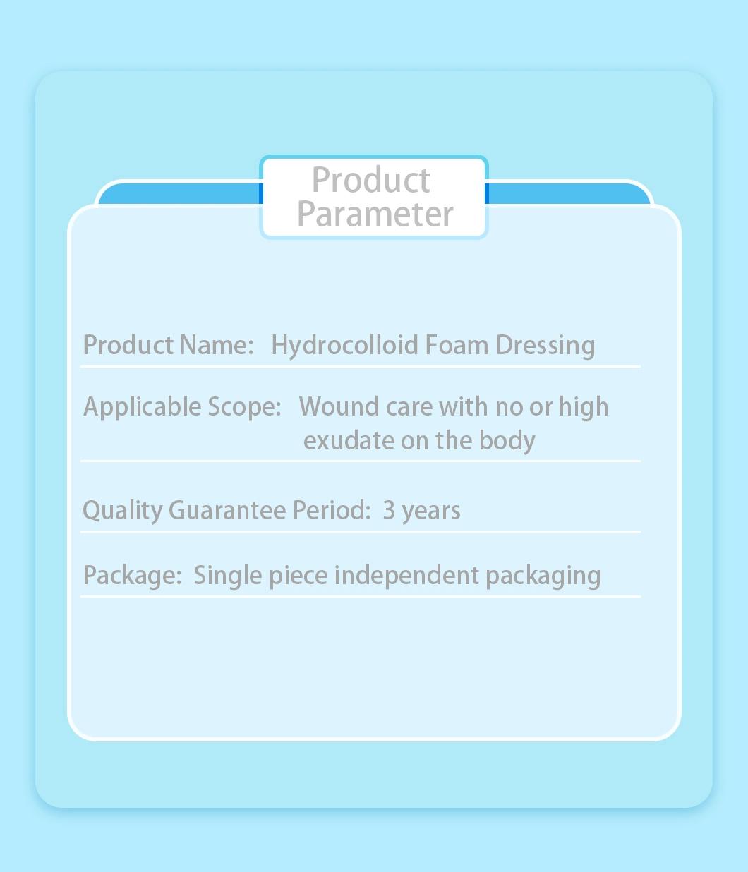 Hydrocolloid Foam Dressing Conform to Body Shape Wound