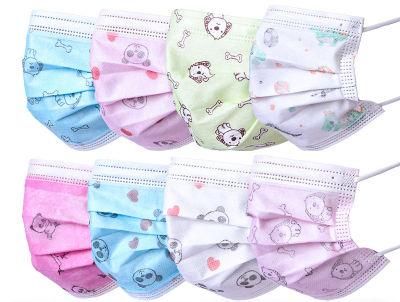Cute Adorable Cartoon Design Anti Dusk Virus Disposable High Filtration Kid Mask for Children From Factory Bfe Pfe 99%