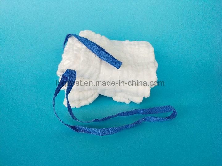 100% Cotton Absorbent Medical Gauze Lap Sponge for Hospital Use