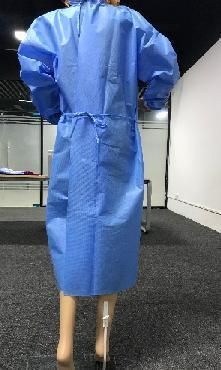 Disposable Nonwoven AAMI Level 3 Isolation Gown SMS