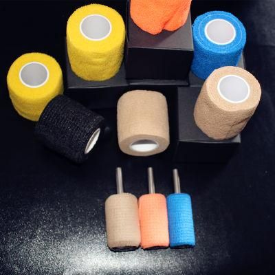TUV Rheinland CE FDA Certified Breathable Non-Woven Cohesive Elastic Bandage for Tattoo Shop