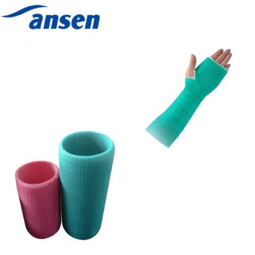 Clear X-ray Waterproof Fiber Glass Cast Bandage with Polyurethane