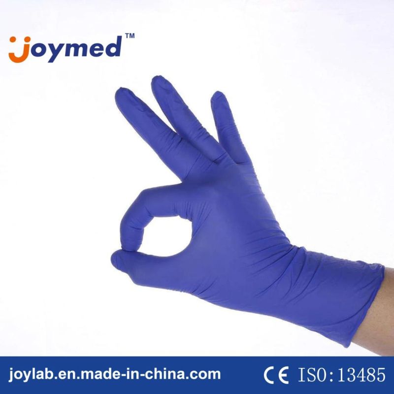 Made in China Powder Free Disposable Medical Examination Nitrile Gloves