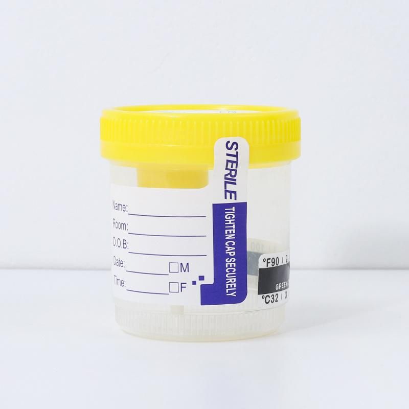 CE Certified Stool Medical Funnel Sterile Urine Test Cup Container
