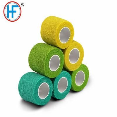 Mdr CE Approved Soft &amp; Light Nonwoven Fabric Self-Adhesive Bandage Accepting OEM