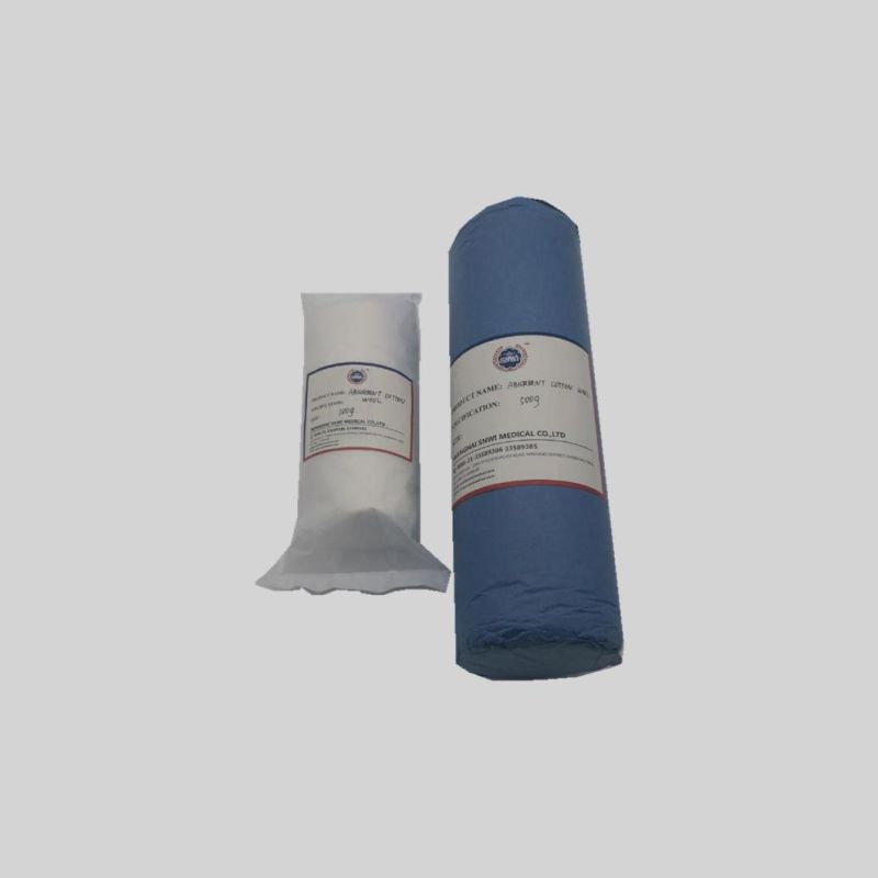 Medical Surgical Products Absorbent Bleached Zigzag Cotton Wool with CE/FDA/ISO13485
