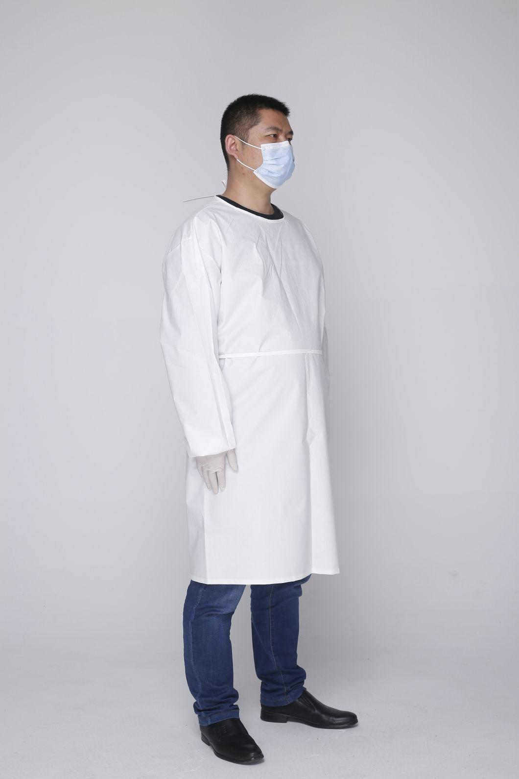 Non-Woven Fabric Disposable Isolation Gowns Coated with Film