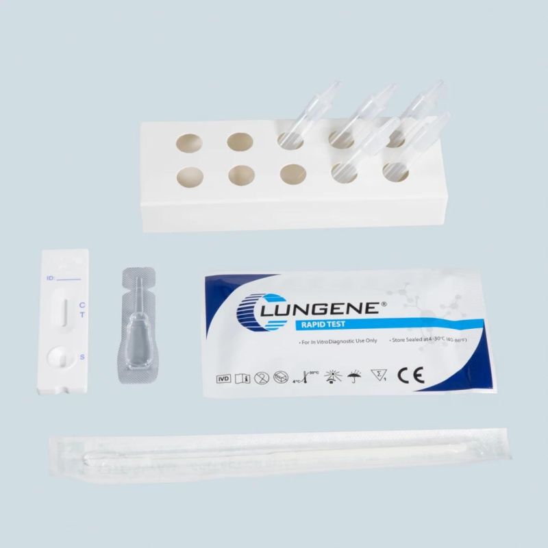 Lungene Disposable Antigen Test Cassette Test Kit Layman Used