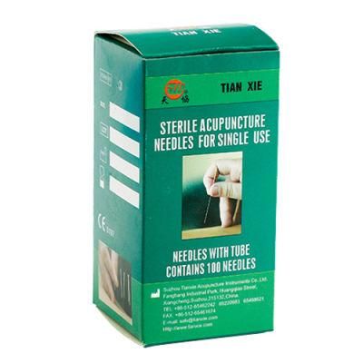 Single Use Factory Price Disposable Sterile Silver Handles Acupuncture Needles for Medical