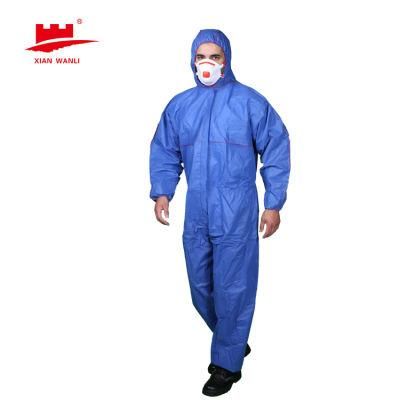 Wholesale Type 3 4 Disposable Nonwoven PP PE Coverall Disposable Medical Protective Coverall Isolation PPE
