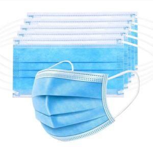 Manufactor Non Woven Blue 3 Ply Outdoor Protective Disposable Face Mask