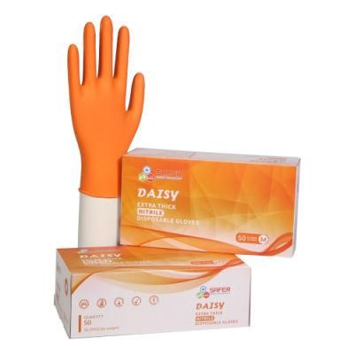 Examen Nitrile Glove Diamond Orange Powder Free Malaysia