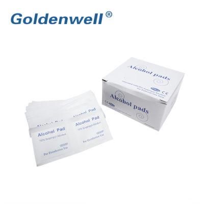 Stock 70% Non Woven Disposable Isopropyl Alcohol Prep Pads