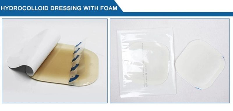 Advanced Wound Care Moist Healing Medical High Absorbent Custom Size Hydrocolloid Burn Gel Dressing