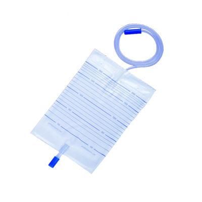 Urine Drainage Bag Hot Selling Economic 2000ml PVC Push-Pull Valve Disposable