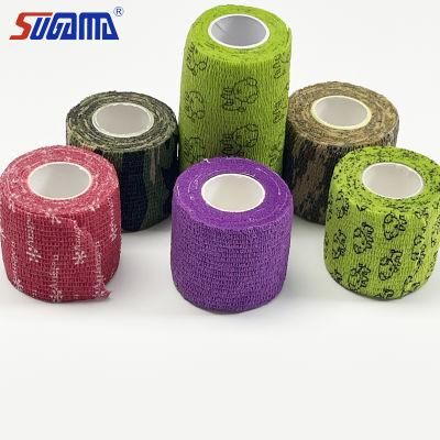 Wholesale Non Woven Printed Adhesive Elastic Bandage From China