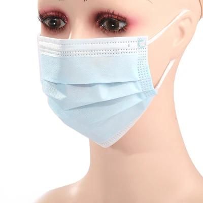 Factory Wholesale 3 Ply Disposable Medical Surgical White Blue Face Mask Cheap for Hospital