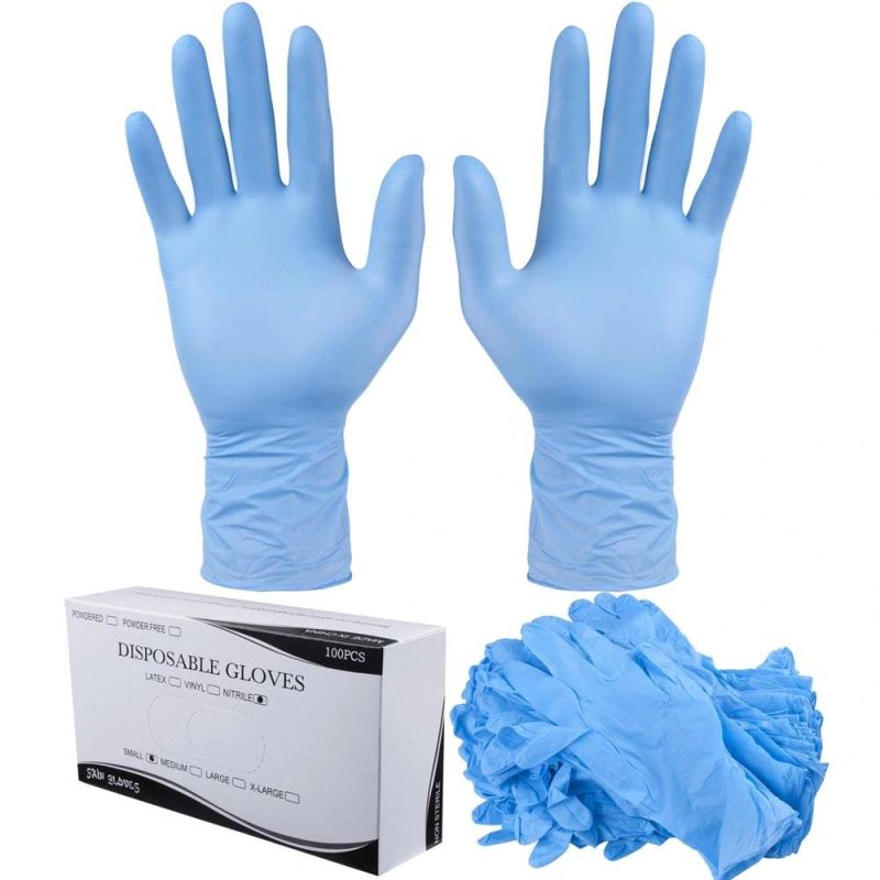 Good Quality Powdered and Powder Free Nitrile Disposable Glove