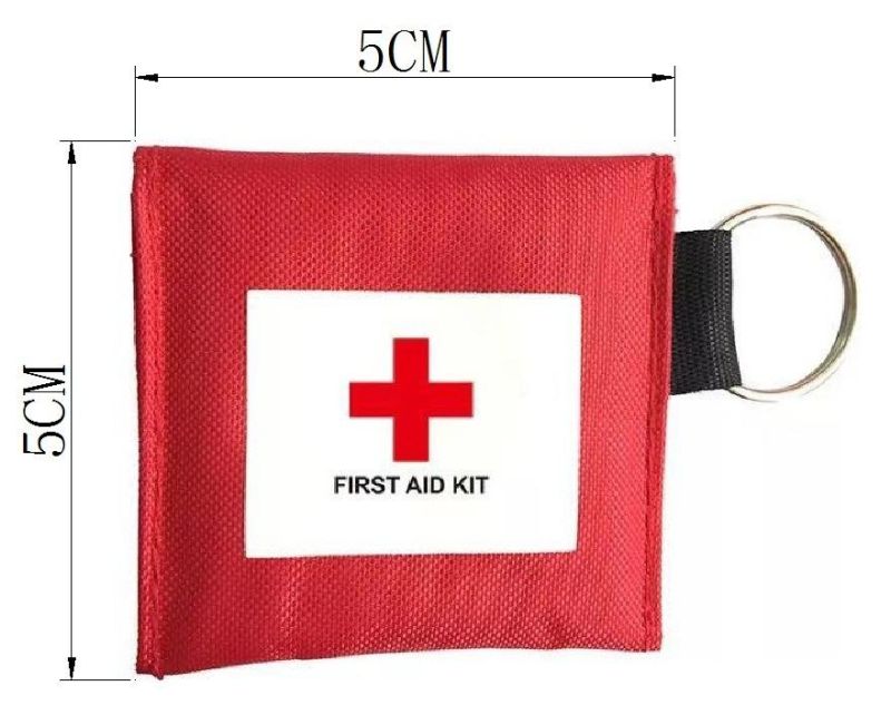 CPR Face Shield Nylon Bag CPR Mask Key Chain