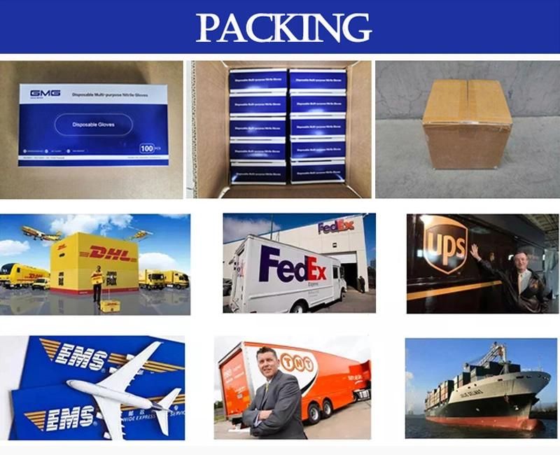 High-Quality 100% Pure Nitrile, Highly Flexible Work Inspection, Food-Grade Labor, Powder-Free Disposable Nitrile Gloves