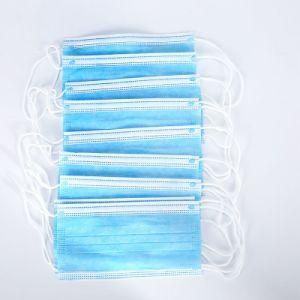 Disposable 4-Ply Supreme Non-Woven Surgical Face Mask with Eye Shield Visor and Foam Cushion Tie-on Bands
