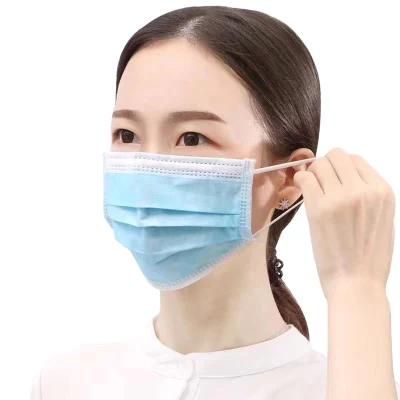 3 Ply Disposable Anti Splash Dust Pm2.5 Virus Bfe 98% FDA 510K CE En149 En14683 Approved Earloop Blue Surgical Face Mask