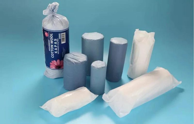 High Quality Absorbent Cotton Wool Roll White Absorbing Blood and Other Liquid