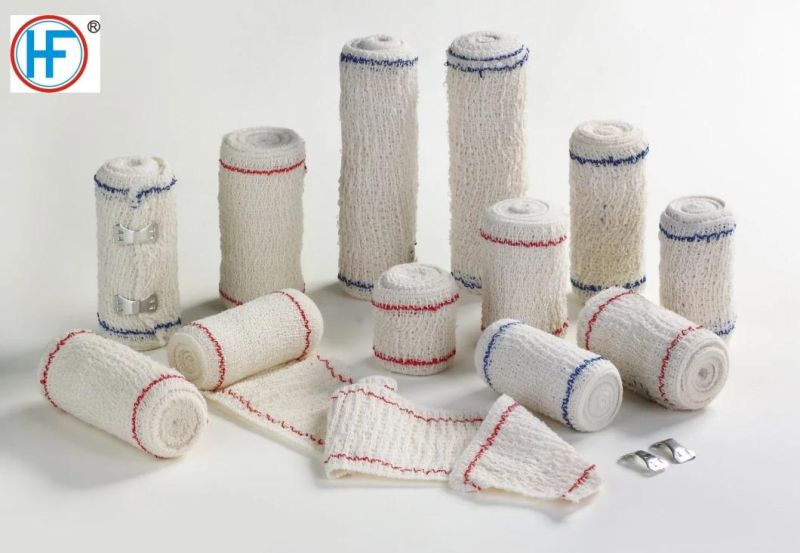 Mdr CE Approved Cleaning Resistant Medical Crepe Bandage Made of Cotton and Spandex