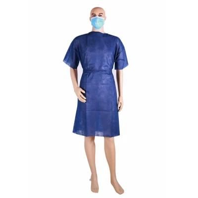 Non Woven Patient Gown with Short Sleeves