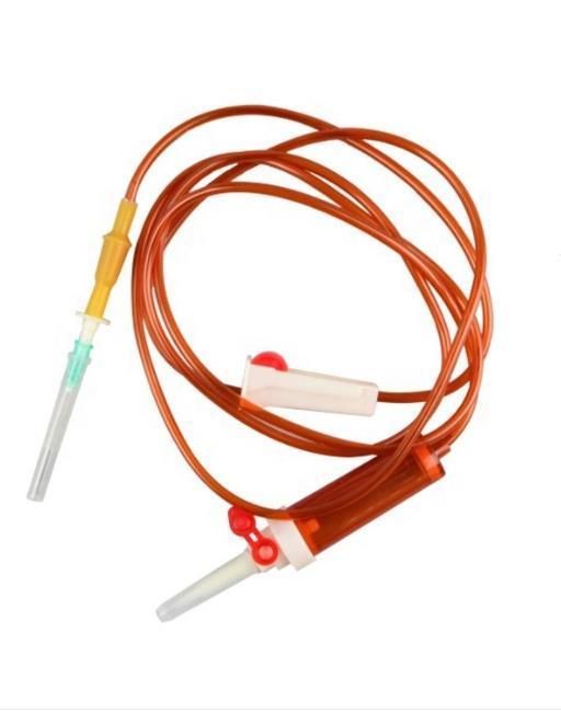 Soft and Anti Knotting Disposable Dark Infusion Set with ISO9001