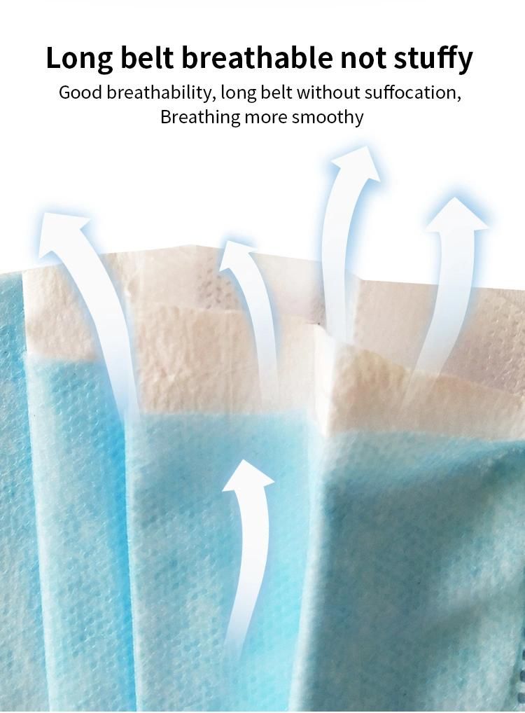 50PCS/Box Breathable Nose Mouth Cover 3 Filter Layer Earloop Disposable Face Mask Nonwoven Face Mask