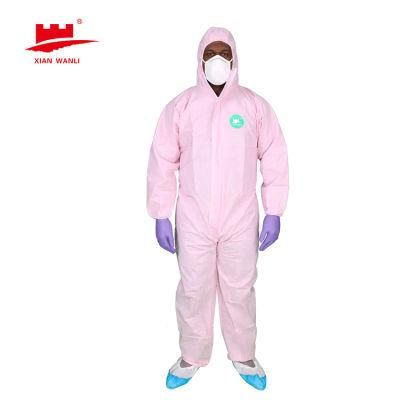 Disposable Hazmat Suit Nonwoven Surgical Coverall Disposable Hazmat Suit for Isolation Gown