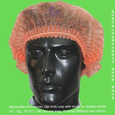 Disposable PP Clip Pleated Cap