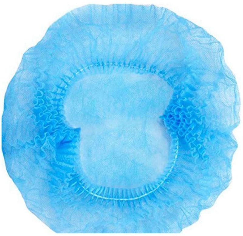 Disposable Non-Woven Hair Net Cap Mob Elastic Free Size