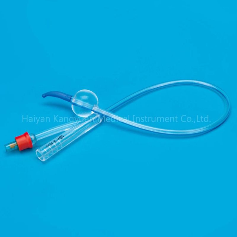 Tiemann Coude Tip Two Way All Silicone Urinary Urethral Catheter Normal Balloon Factory
