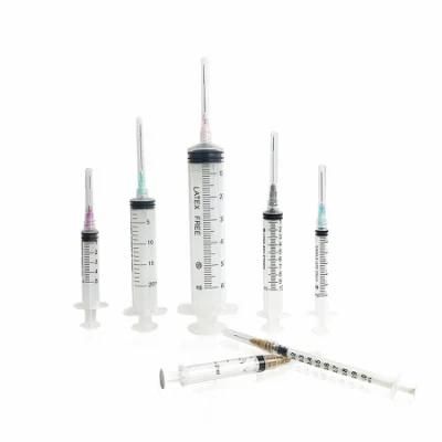 Wego Disposable Sterile Medical Plastic Hypodermic Syringe Manufacturer Syringe with Needle